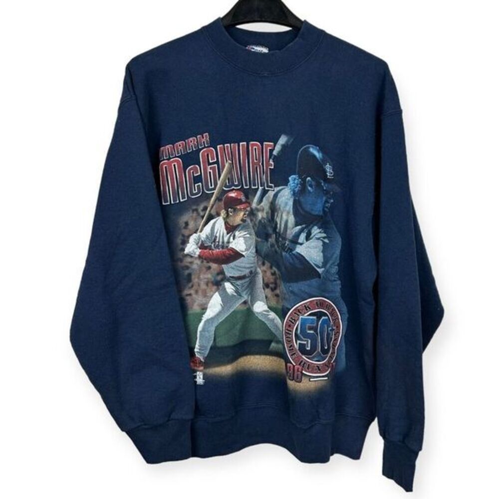 Vintage 1997 Pro Player Men's Large Mark McGwire Home Run Champ Sweatshirt‎ USA - Picture 4 of 4